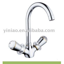 (C0017-C)crystal double handle faucet